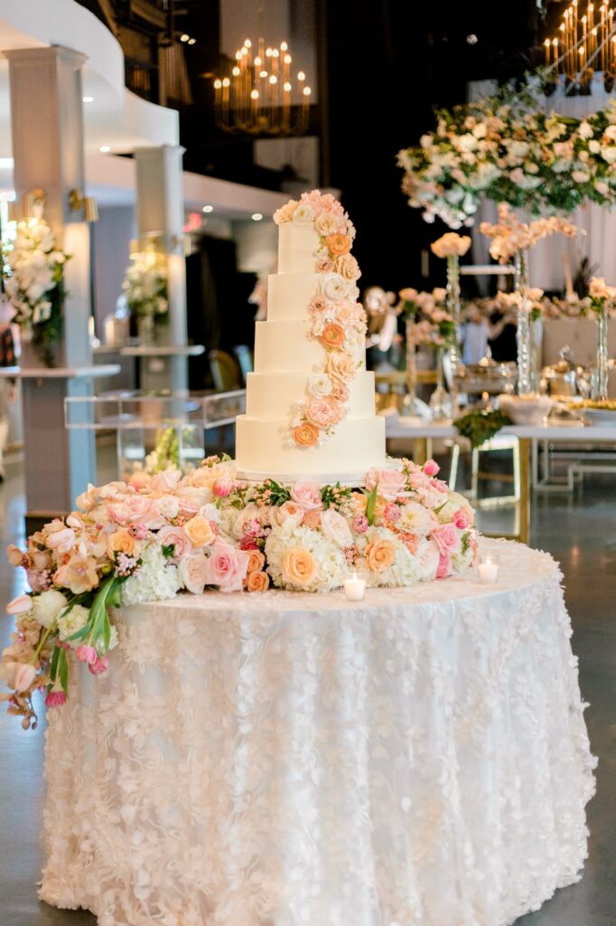 Wedding cake table at The Lyric